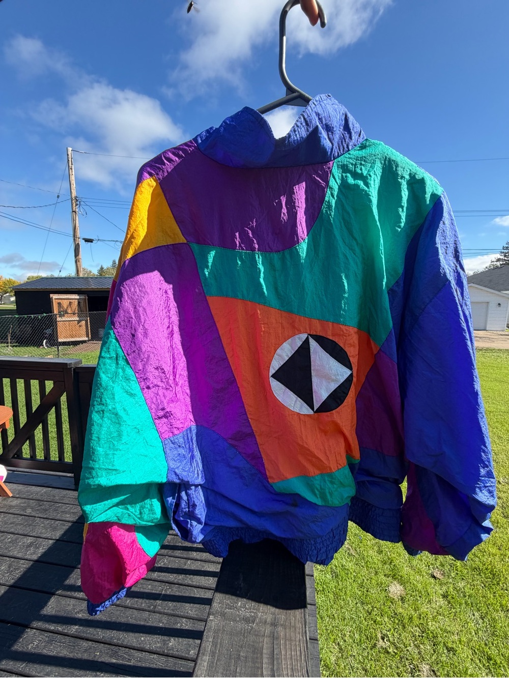 Retro Colorblock Jacket - Multicolor - Picture 5 of 16